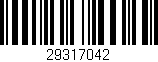 Código de barras (EAN, GTIN, SKU, ISBN): '29317042'