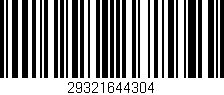 Código de barras (EAN, GTIN, SKU, ISBN): '29321644304'