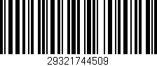 Código de barras (EAN, GTIN, SKU, ISBN): '29321744509'