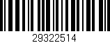 Código de barras (EAN, GTIN, SKU, ISBN): '29322514'