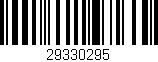 Código de barras (EAN, GTIN, SKU, ISBN): '29330295'