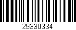 Código de barras (EAN, GTIN, SKU, ISBN): '29330334'