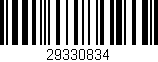 Código de barras (EAN, GTIN, SKU, ISBN): '29330834'