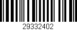 Código de barras (EAN, GTIN, SKU, ISBN): '29332402'