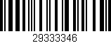 Código de barras (EAN, GTIN, SKU, ISBN): '29333346'