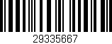 Código de barras (EAN, GTIN, SKU, ISBN): '29335667'