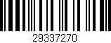 Código de barras (EAN, GTIN, SKU, ISBN): '29337270'