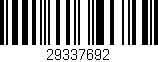 Código de barras (EAN, GTIN, SKU, ISBN): '29337692'