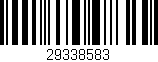 Código de barras (EAN, GTIN, SKU, ISBN): '29338583'