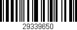 Código de barras (EAN, GTIN, SKU, ISBN): '29339650'