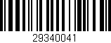 Código de barras (EAN, GTIN, SKU, ISBN): '29340041'