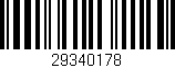 Código de barras (EAN, GTIN, SKU, ISBN): '29340178'
