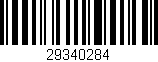 Código de barras (EAN, GTIN, SKU, ISBN): '29340284'