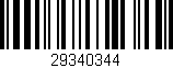 Código de barras (EAN, GTIN, SKU, ISBN): '29340344'