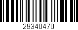 Código de barras (EAN, GTIN, SKU, ISBN): '29340470'