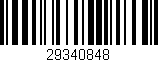 Código de barras (EAN, GTIN, SKU, ISBN): '29340848'