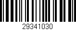 Código de barras (EAN, GTIN, SKU, ISBN): '29341030'