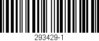 Código de barras (EAN, GTIN, SKU, ISBN): '293429-1'