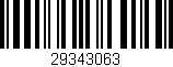 Código de barras (EAN, GTIN, SKU, ISBN): '29343063'