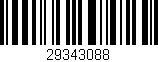 Código de barras (EAN, GTIN, SKU, ISBN): '29343088'