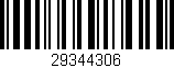 Código de barras (EAN, GTIN, SKU, ISBN): '29344306'
