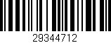 Código de barras (EAN, GTIN, SKU, ISBN): '29344712'