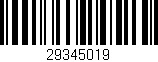 Código de barras (EAN, GTIN, SKU, ISBN): '29345019'