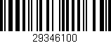 Código de barras (EAN, GTIN, SKU, ISBN): '29346100'