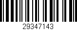 Código de barras (EAN, GTIN, SKU, ISBN): '29347143'