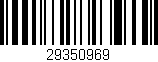 Código de barras (EAN, GTIN, SKU, ISBN): '29350969'