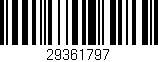 Código de barras (EAN, GTIN, SKU, ISBN): '29361797'