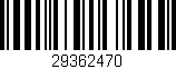 Código de barras (EAN, GTIN, SKU, ISBN): '29362470'