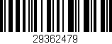 Código de barras (EAN, GTIN, SKU, ISBN): '29362479'