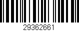 Código de barras (EAN, GTIN, SKU, ISBN): '29362661'