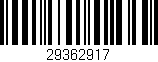 Código de barras (EAN, GTIN, SKU, ISBN): '29362917'