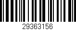 Código de barras (EAN, GTIN, SKU, ISBN): '29363156'
