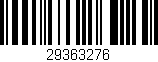 Código de barras (EAN, GTIN, SKU, ISBN): '29363276'