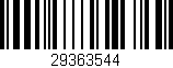 Código de barras (EAN, GTIN, SKU, ISBN): '29363544'