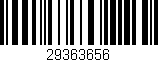 Código de barras (EAN, GTIN, SKU, ISBN): '29363656'