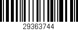 Código de barras (EAN, GTIN, SKU, ISBN): '29363744'