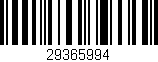 Código de barras (EAN, GTIN, SKU, ISBN): '29365994'