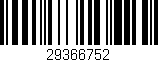 Código de barras (EAN, GTIN, SKU, ISBN): '29366752'