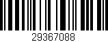 Código de barras (EAN, GTIN, SKU, ISBN): '29367088'