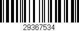 Código de barras (EAN, GTIN, SKU, ISBN): '29367534'