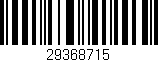 Código de barras (EAN, GTIN, SKU, ISBN): '29368715'