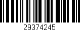 Código de barras (EAN, GTIN, SKU, ISBN): '29374245'