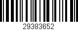 Código de barras (EAN, GTIN, SKU, ISBN): '29383652'
