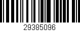 Código de barras (EAN, GTIN, SKU, ISBN): '29385096'
