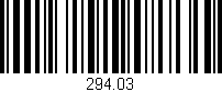 Código de barras (EAN, GTIN, SKU, ISBN): '294.03'