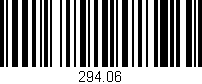 Código de barras (EAN, GTIN, SKU, ISBN): '294.06'